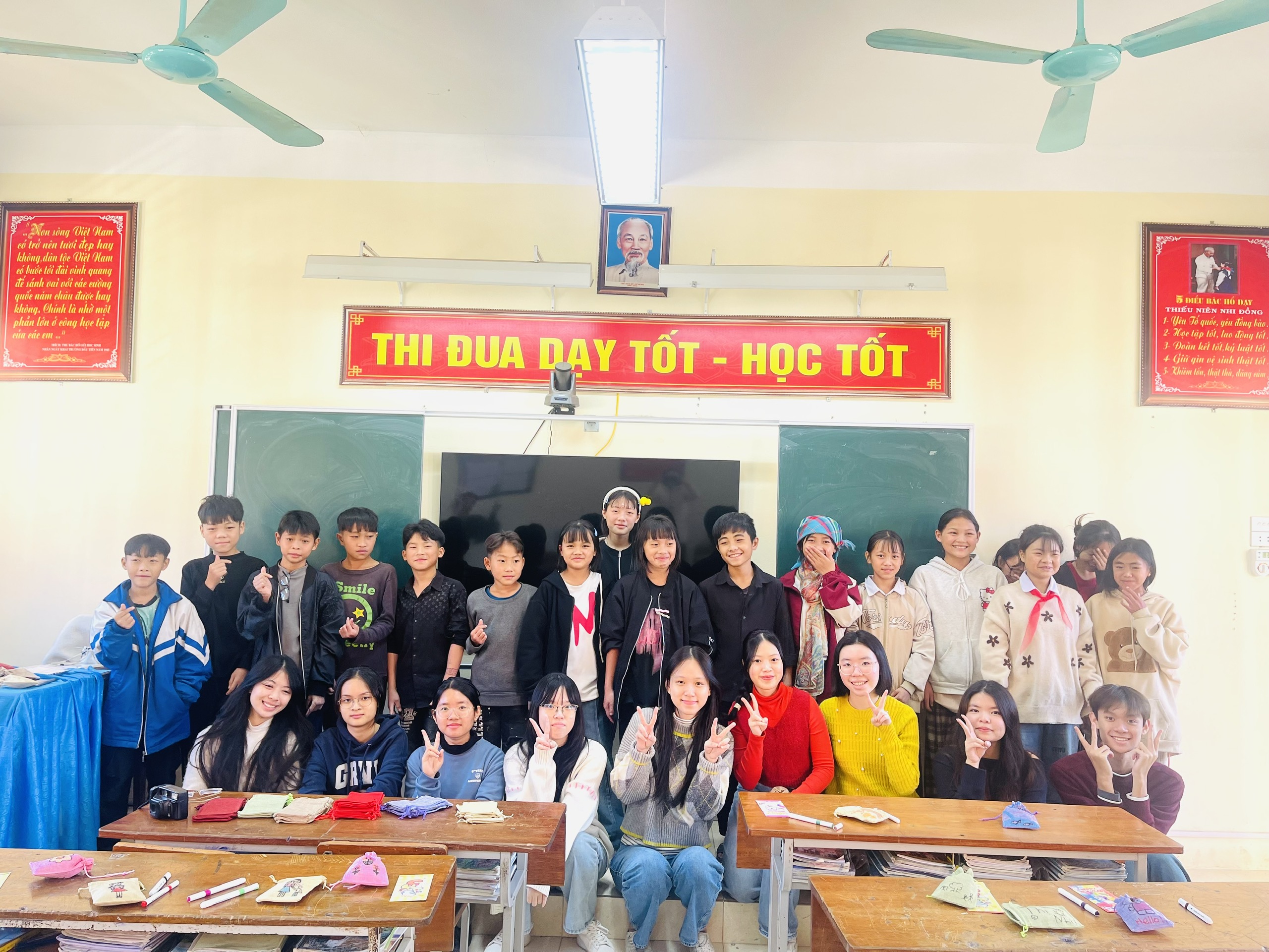 Rooted Routes Vietnam with local students